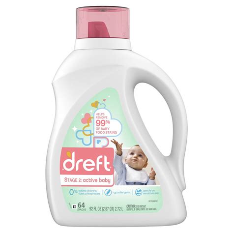 Dreft Stage 2 Active Baby He Liquid Laundry Detergent 64 Loads Shop