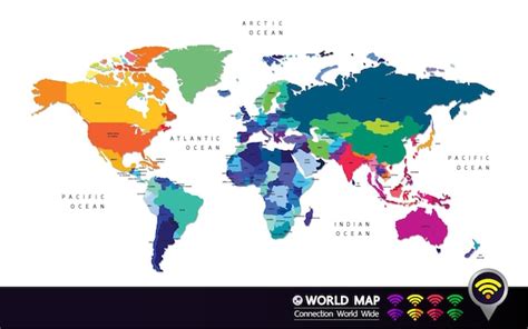 Premium Vector World Map Vector Illustration