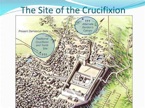 Trial And Crucifixion Of Jesus Map