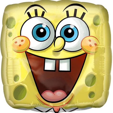 Spongebob Square Face Foil Balloon