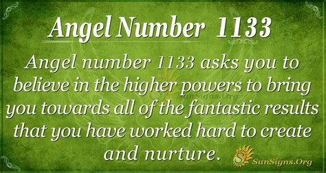 Angel Number 1133 Meaning A Sign Of A Great Future Sunsignsorg