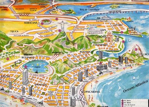 Plano Y Mapa Turistico De Rio De Janeiro Monumentos Y Tours Images
