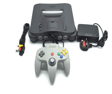 Nintendo 64 Console N64 Ntsc J Grey Japan Japanese Version Working
