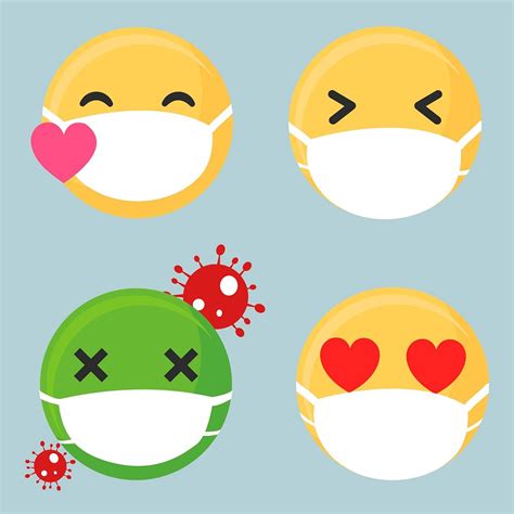 Emoji Wearing Face Masks Coronavirus Free Psd Rawpixel