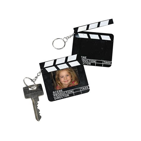 Directors Clapboard Picture Frame Keychains Oriental Trading