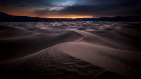 Desert Cloudy Night Sky