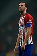 MADRID, SPAIN - NOVEMBER 10: Diego Godin of Atletico de Madrid looks on ...