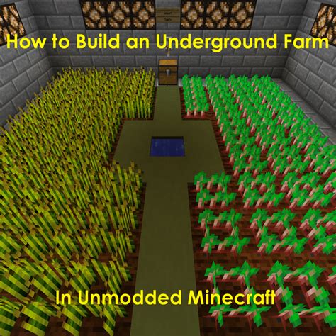 How To Build An Underground Farm In Minecraft Levelskip