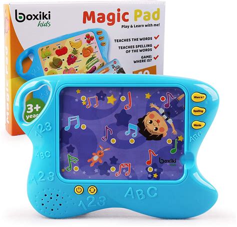 Boxiki Kids Learning Pad With 10 Educational Cards By Kids Board Game W