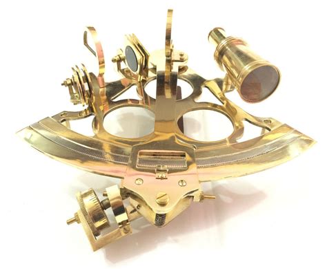 nautical solid brass sextant vintage marine working navy sextant w wooden box ebay