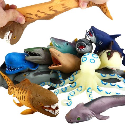 Buy Ocean Sea Animal8 Inch Rubber Bath Toy Set8 Pack Randomsuper