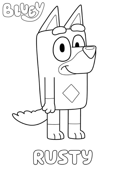 Bluey Coloring Pages Free Bluey Coloring Pages Book For 实验室设备网