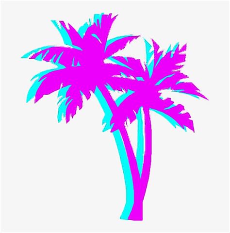 Palmtree Palm Night Japan Tumblr Aesthetic Vaporwave Palm Tree