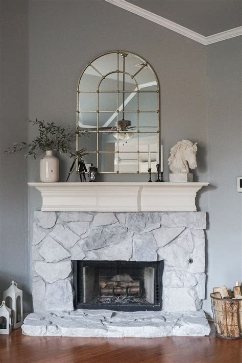 You can choose the measured amount, but always make sure you use equal measurements of paint to water. How to Whitewash a Stone Fireplace - Christine Johnsen ...