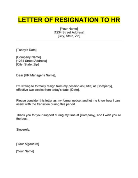The Best Resignation Letter Examples And Guide For 2024