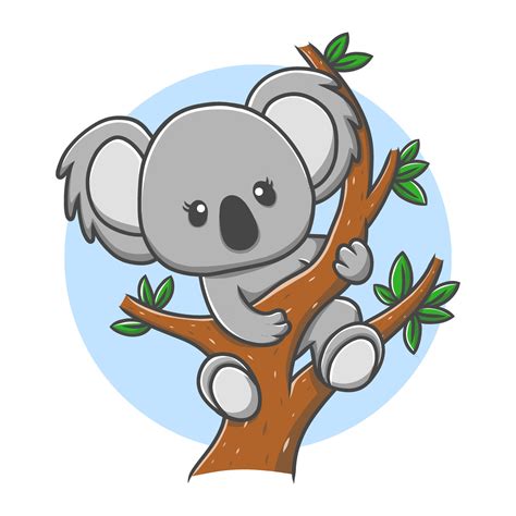 Ilustración De Dibujos Animados De Koala Ilustración De Vector De