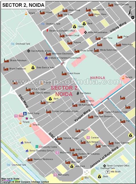Noida City Map 59 Off Th