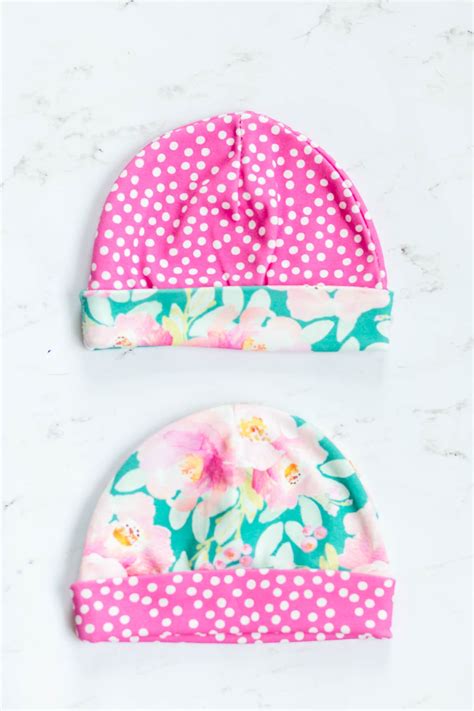 Basic Baby Hat Pdf Sewing Pattern With Bow Option Coral And Co
