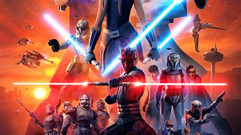 Free Download Darth Maul Star Wars The Clone Wars Season 7 Poster 4k