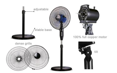 Home Appliance Air Cooling Modern Design Powerful Wind 16 Inch Electric