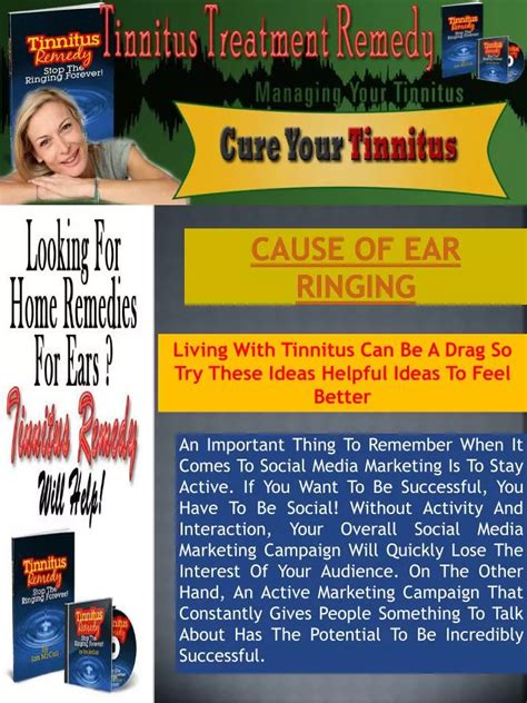 Ppt Causes For Ringing Ears Powerpoint Presentation Free Download