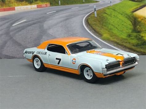 67 Mercury Cougar Xr7 Gulf Oil Trans Am Racer Collectible 164 Limited