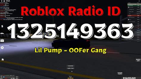 Lil Pump Oofer Gang Roblox Id Youtube
