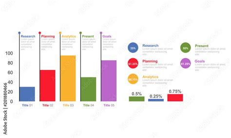 Bar Chart Infographic Design Template Stock Vector Adobe Stock