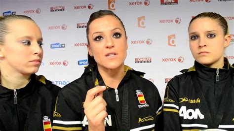 Interview Female Team Kata Spain Bronze Medal 2012 World Karate Championships Youtube