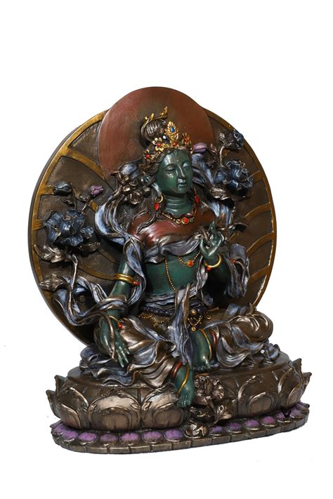 Goddess Tara Statue Green Tara With Arch T Home Decor Etsy