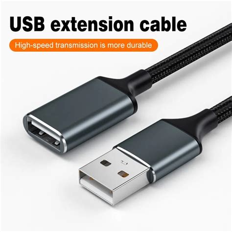USB Geflochtenes Verl Ngerung Kabel 1m 2m 3 M M Nnlich Zu Weiblich