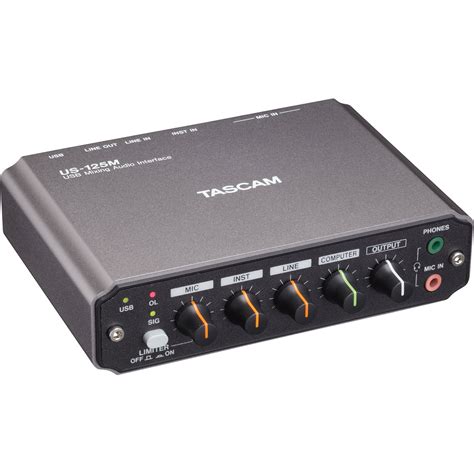 Tascam Us 125m Usb Mixing Audio Interface Us 125m Bandh Photo