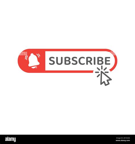 Subscribe Push Button With Mouse Arrow Cursor Click Bell Notification