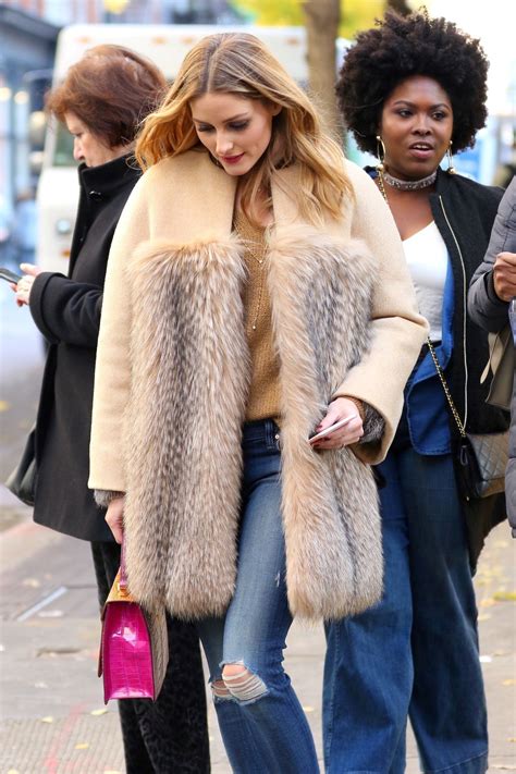 Olivia Palermo Wearing A Fur Coat 10 Gotceleb