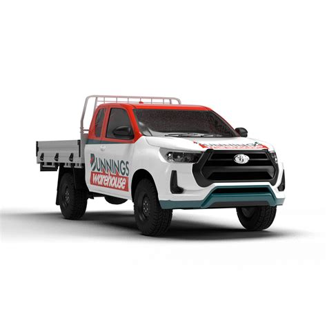2022 Toyota Hilux Workmate Extra Cab 3d Livery Template Model
