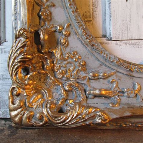Large Ornate Picture Frame Wood W Gesso Antique French Etsy Ornate