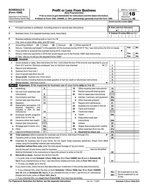 The form will be received and recorded by the united states internal revenue service. Schedule C Form 1040 2019 | 1040 Form Printable