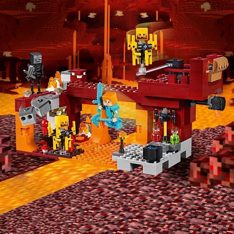 Lego 21154 Minecraft The Blaze Bridge Building Set With Alex Minifigure