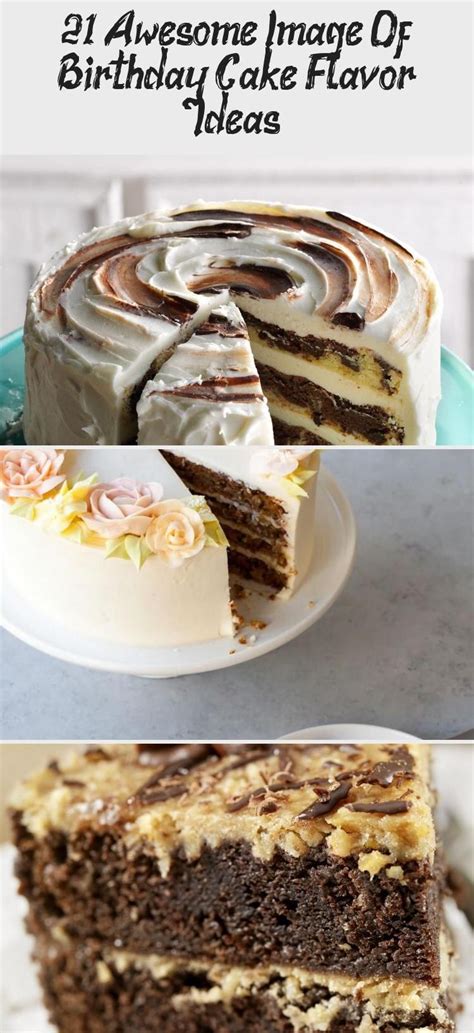 Awesome Image Of Birthday Cake Flavor Ideas Birthday Cake Flavors