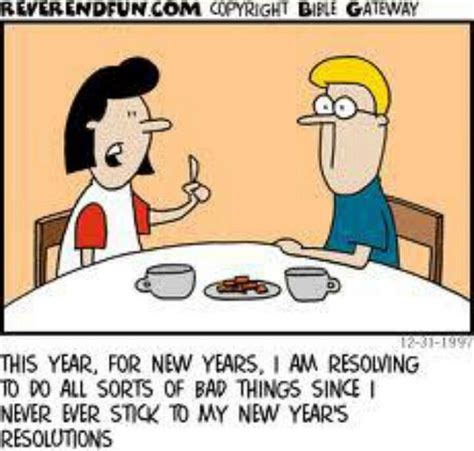 New Year S Resolutions Christian Jokes Christian Cartoons New Year S Eve Jokes