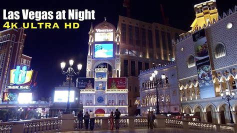 Las Vegas Strip At Night 4k Walking Tour Youtube