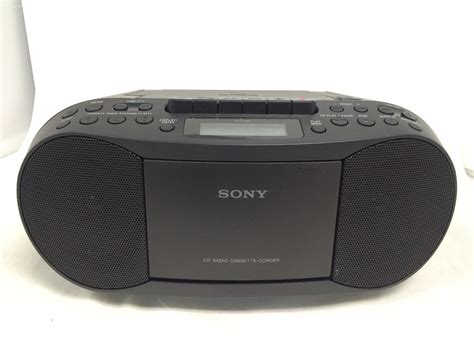 Sony Cfd S70blk Cdcassette Boombox Home Audio Radio Black Buy Stuff