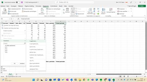 Tabellen Sorteren En Filteren In Excel
