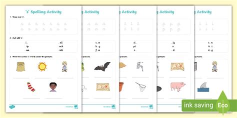 Phase 2 Phonics Spelling Activity Pack Twinkl