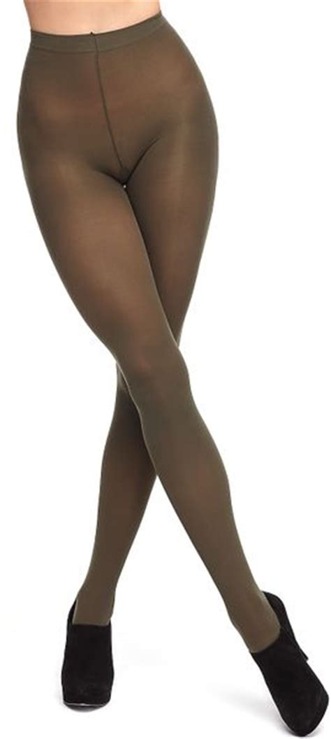 Hue Opaque Sheer To Waist Tights In Black Fig Purple Lyst