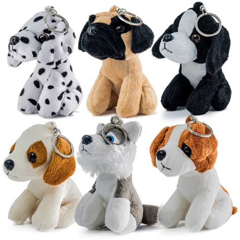 Prextex Plush Puppies Set Of 6 Realistic Looking 5 Inch Cute And Cozy