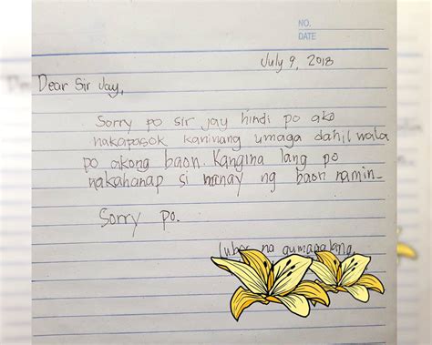 Raheel malik, ceo pak cements. Excuse Letter For School Absence Fever Tagalog - Letter