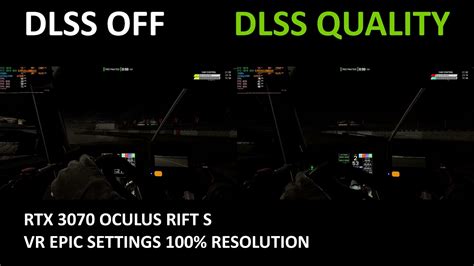 Assetto Corsa Competizione VR DLSS ON Vs DLSS OFF ON BENCHMARK RTX