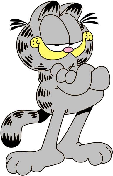 Download Vector Garfield By Ilhajaot Grey Garfield Cat Hd