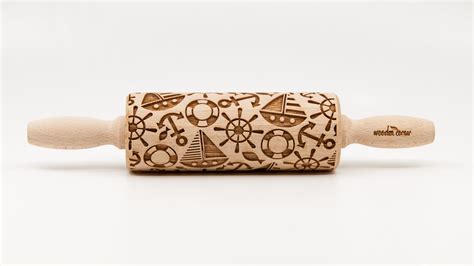 No R109 Marine Sailor 3 Engraved Rolling Pin T Rolling Pin